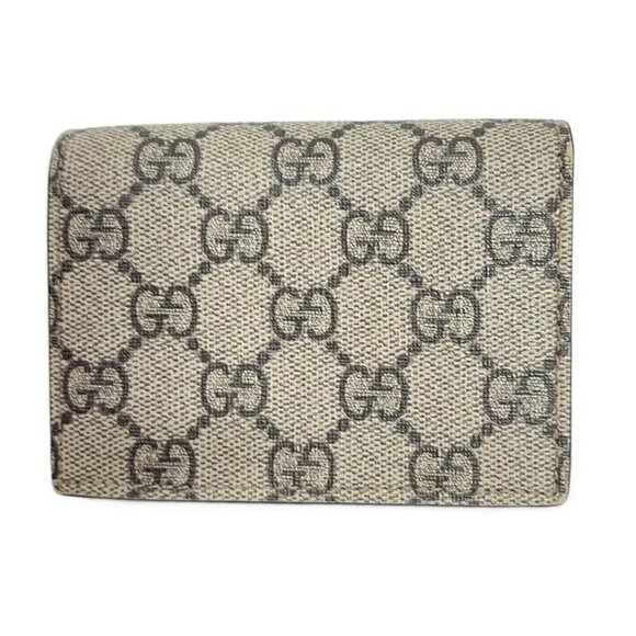 GUCCI Cherry Beige Dark Brown Multi PVC Leather - Bifold Wallet 246-081125 - Picture 2 of 5